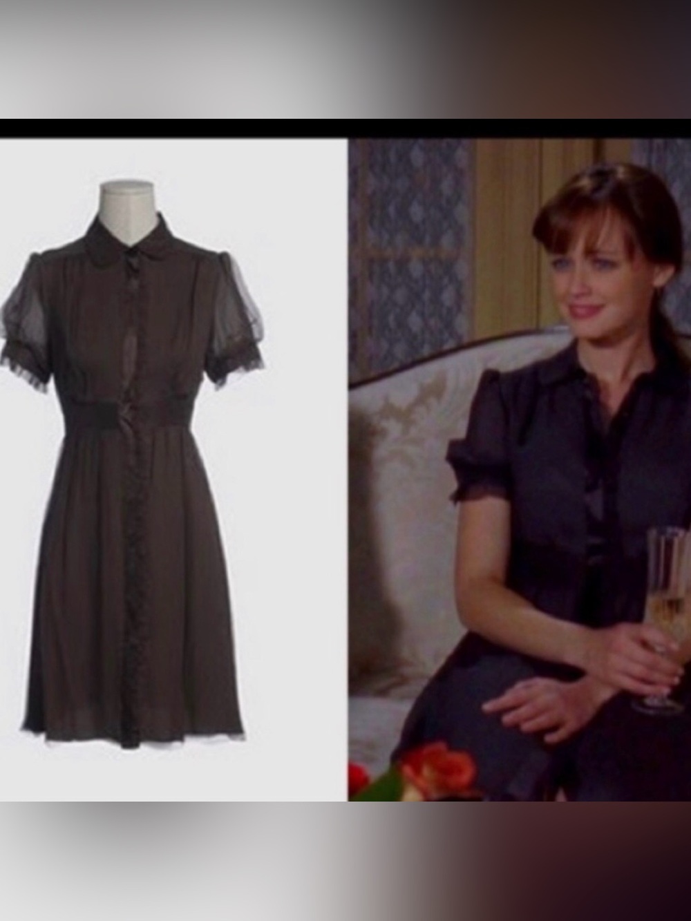 Juicy Couture black dress ASO Rory Gilmore